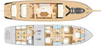 MITI-ONE yacht charter: layout