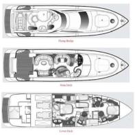 MEDUSA yacht charter: Layout