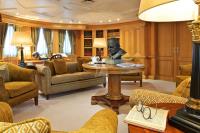 CHRISTINA-O yacht charter: Sir Winston Churchill library