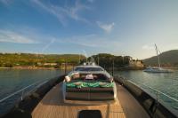 ALEMIA yacht charter: Chill out zone at bow