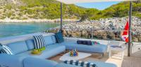 SEA-WOLF yacht charter: Upper deck - Lounge/Sunbathing area