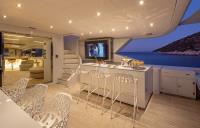 SEA-WOLF yacht charter: Upper deck at Night