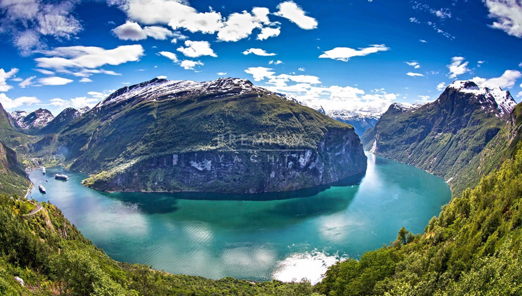 Geirangerfjord, the third largest fjord in the world